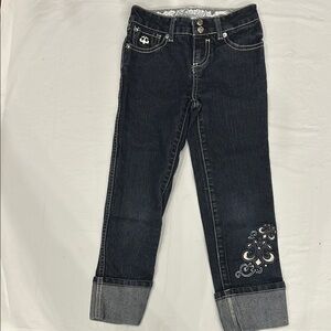 Dereon Dark Blue Kids Jeans with Silver Accents